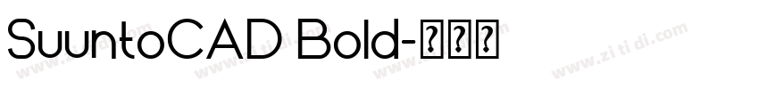 SuuntoCAD Bold字体转换